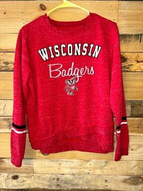 Wisconsin Pullover Crew Neck Sweatshirt Sz M Colosseum Brand